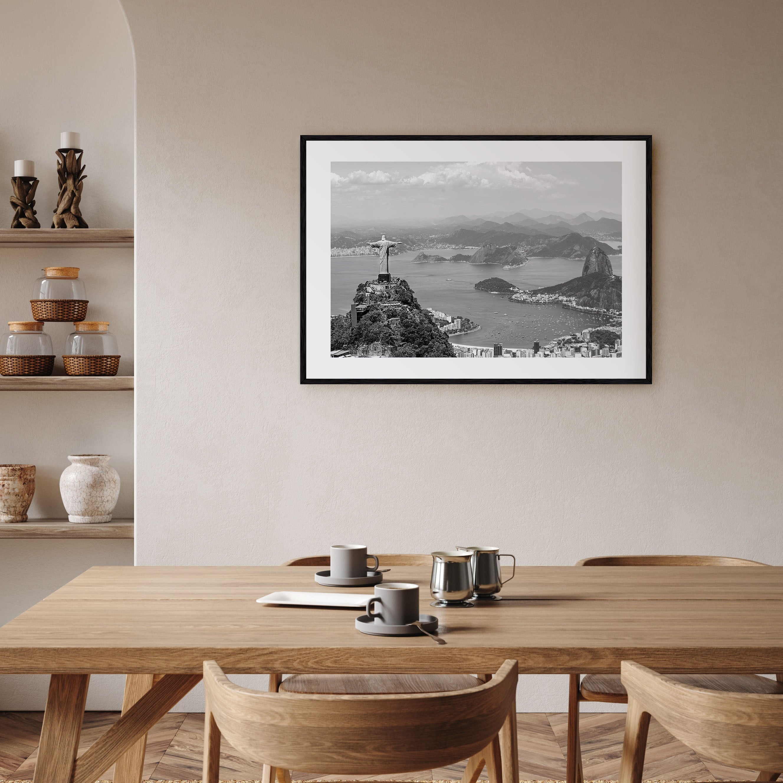 Brazil Landscape B&W Poster