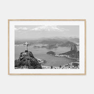 Brazil Landscape B&W Poster