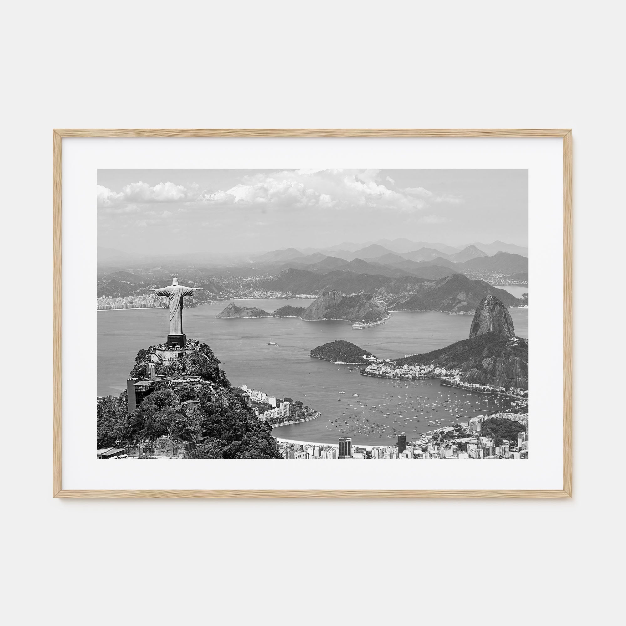 Brazil Landscape B&W Poster