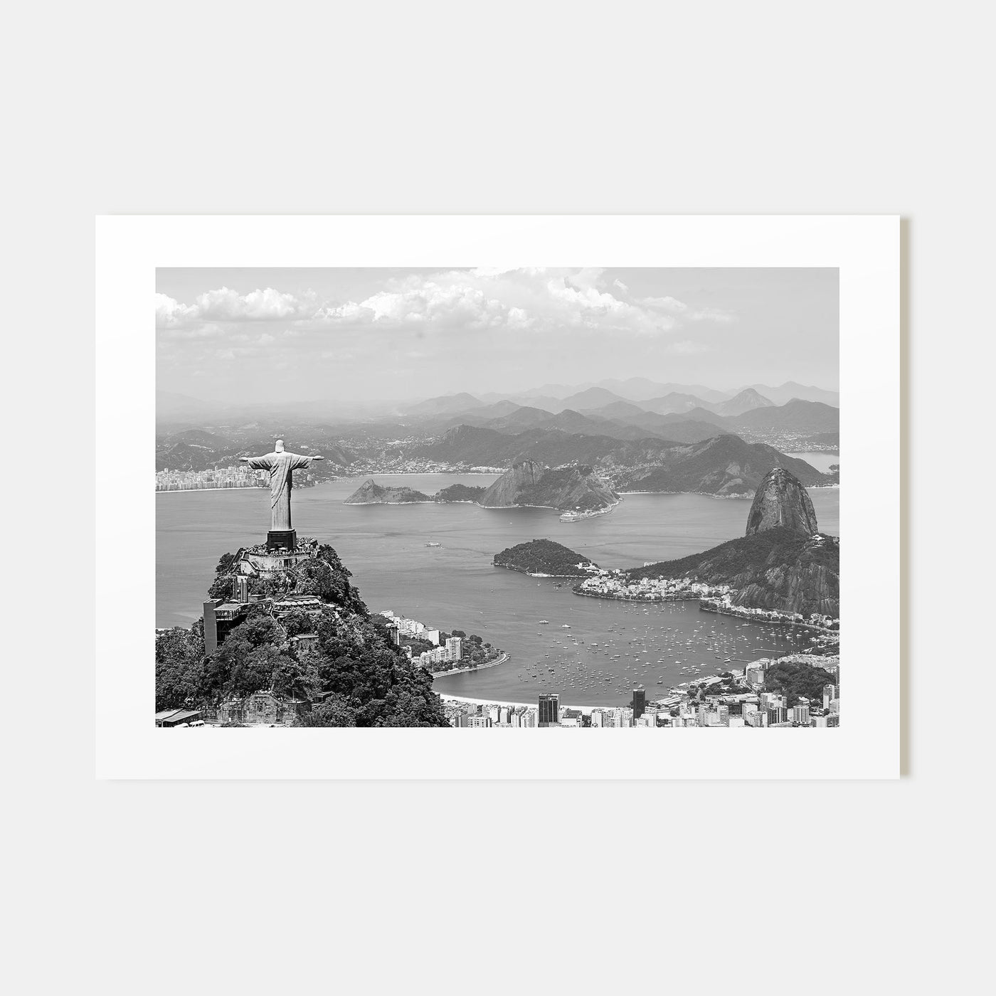 Brazil Landscape B&W Poster