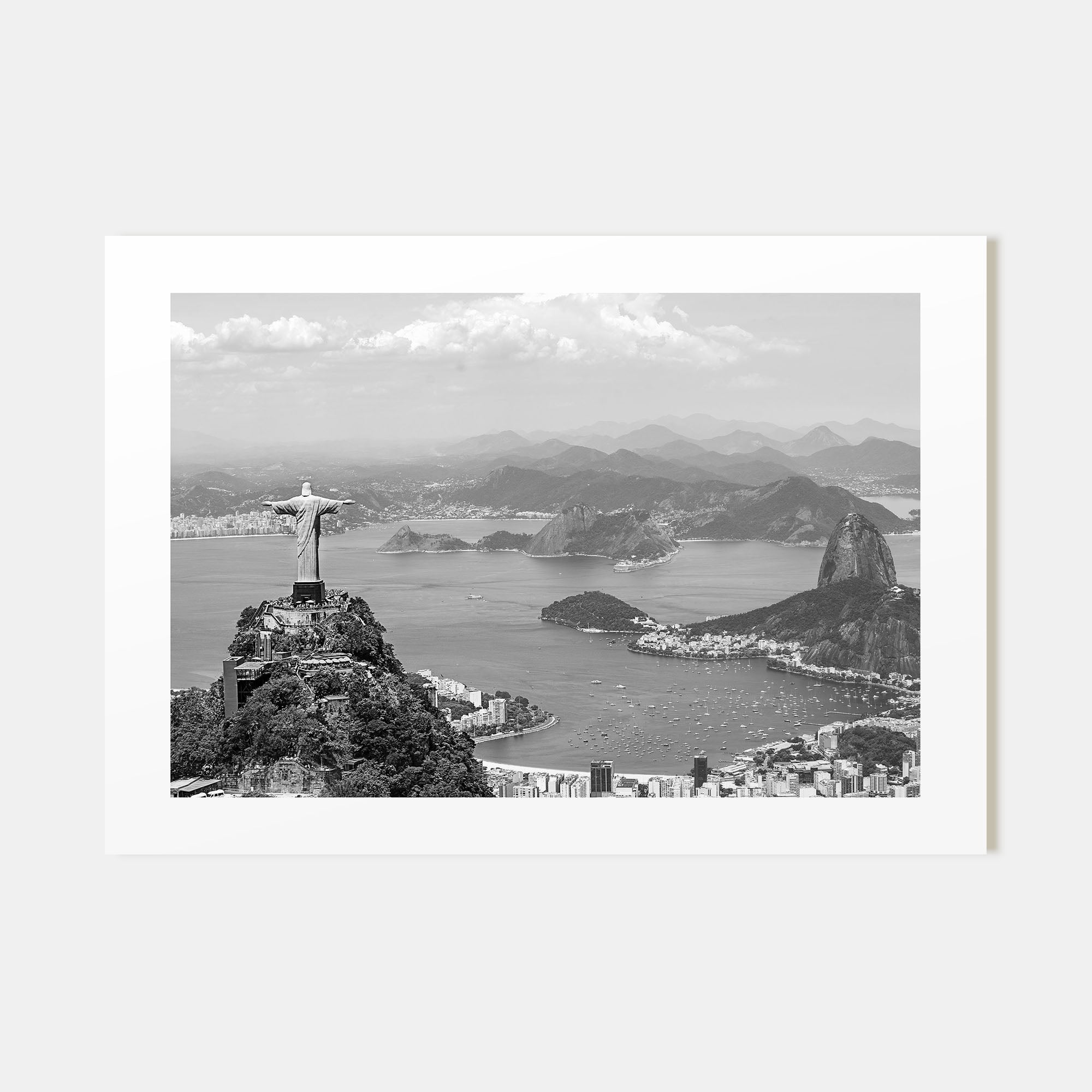Brazil Landscape B&W Poster