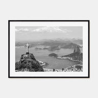 Brazil Landscape B&W Poster