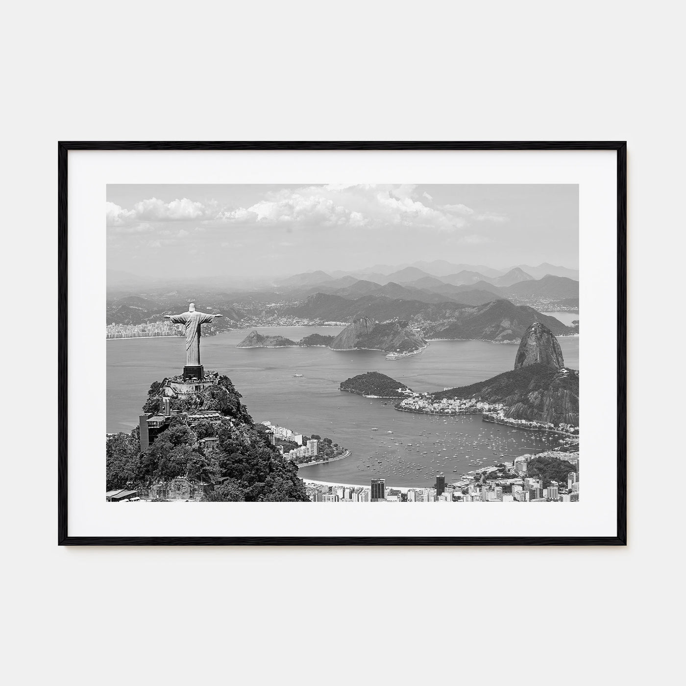 Brazil Landscape B&W Poster
