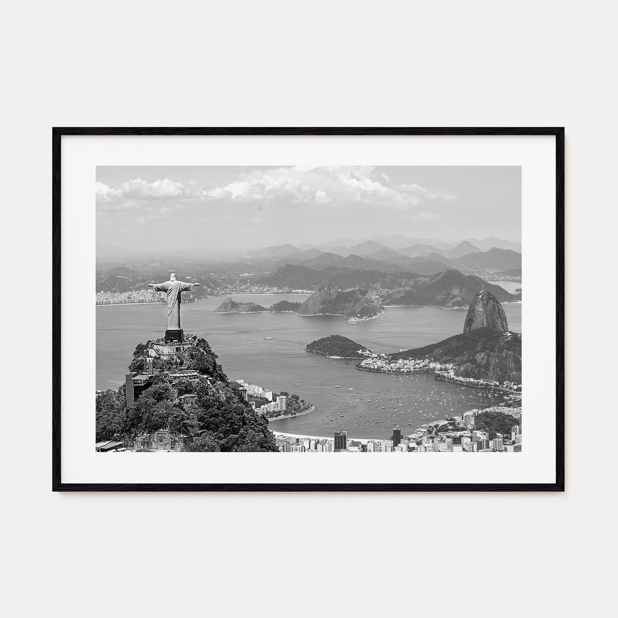 Brazil Landscape B&W Poster