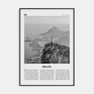 Brazil Travel B&W No 1 Poster