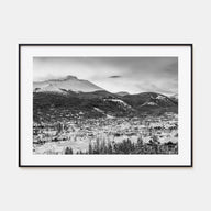 Breckenridge Landscape B&W Poster