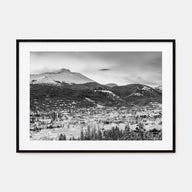 Breckenridge Landscape B&W Poster