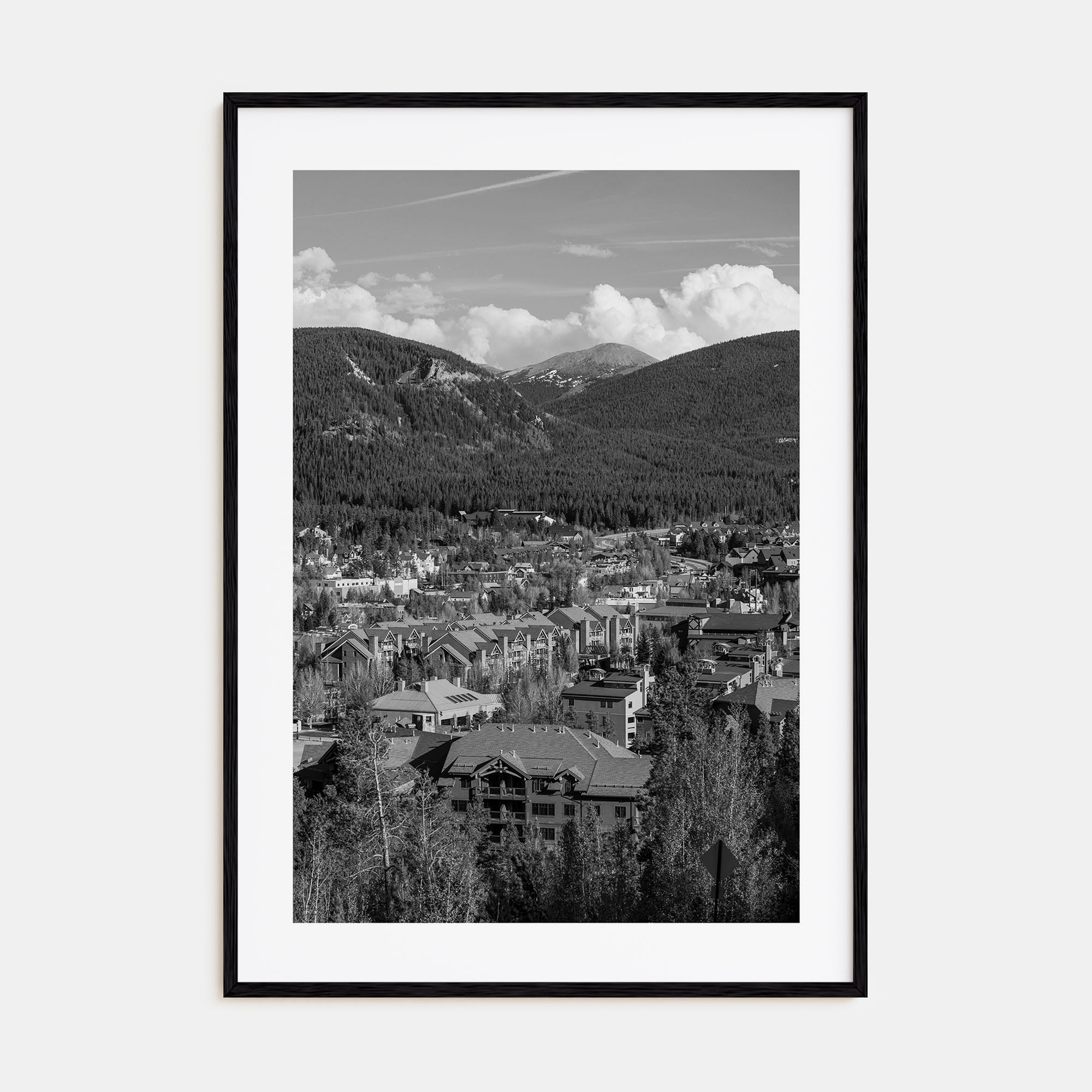 Breckenridge Photo B&W Poster