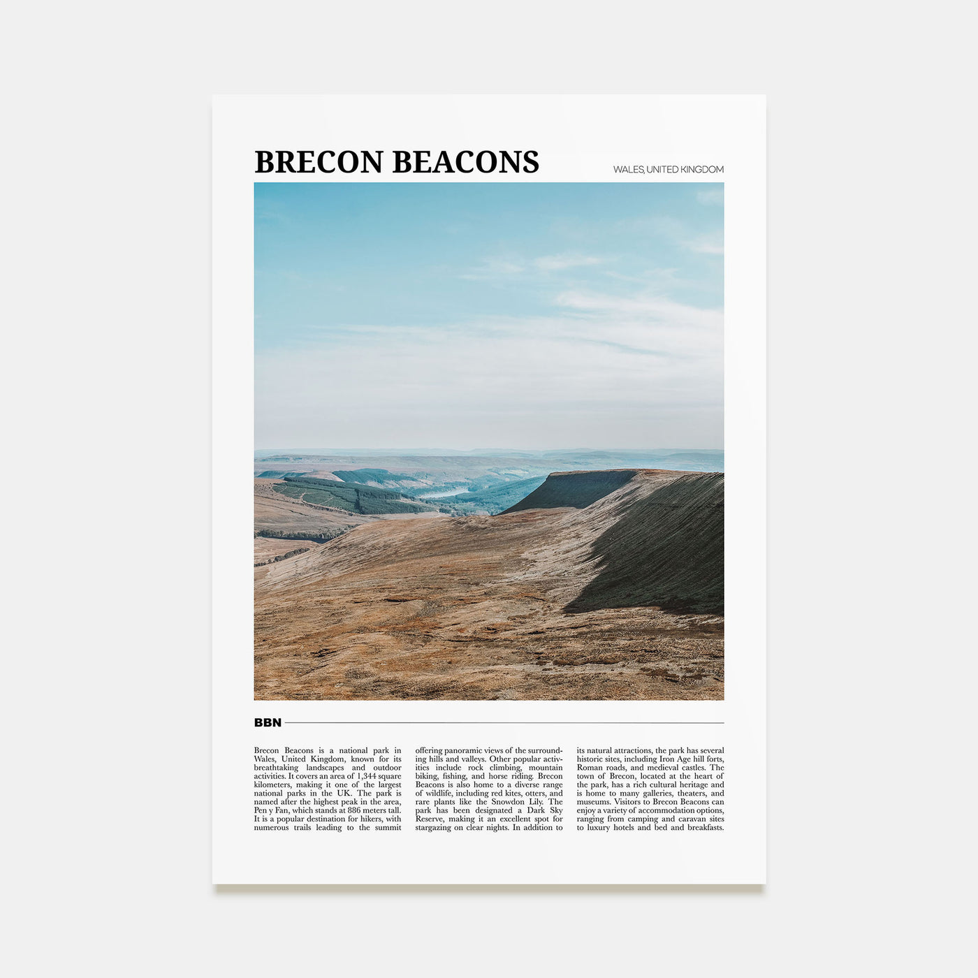 Brecon Beacons Travel Color Poster