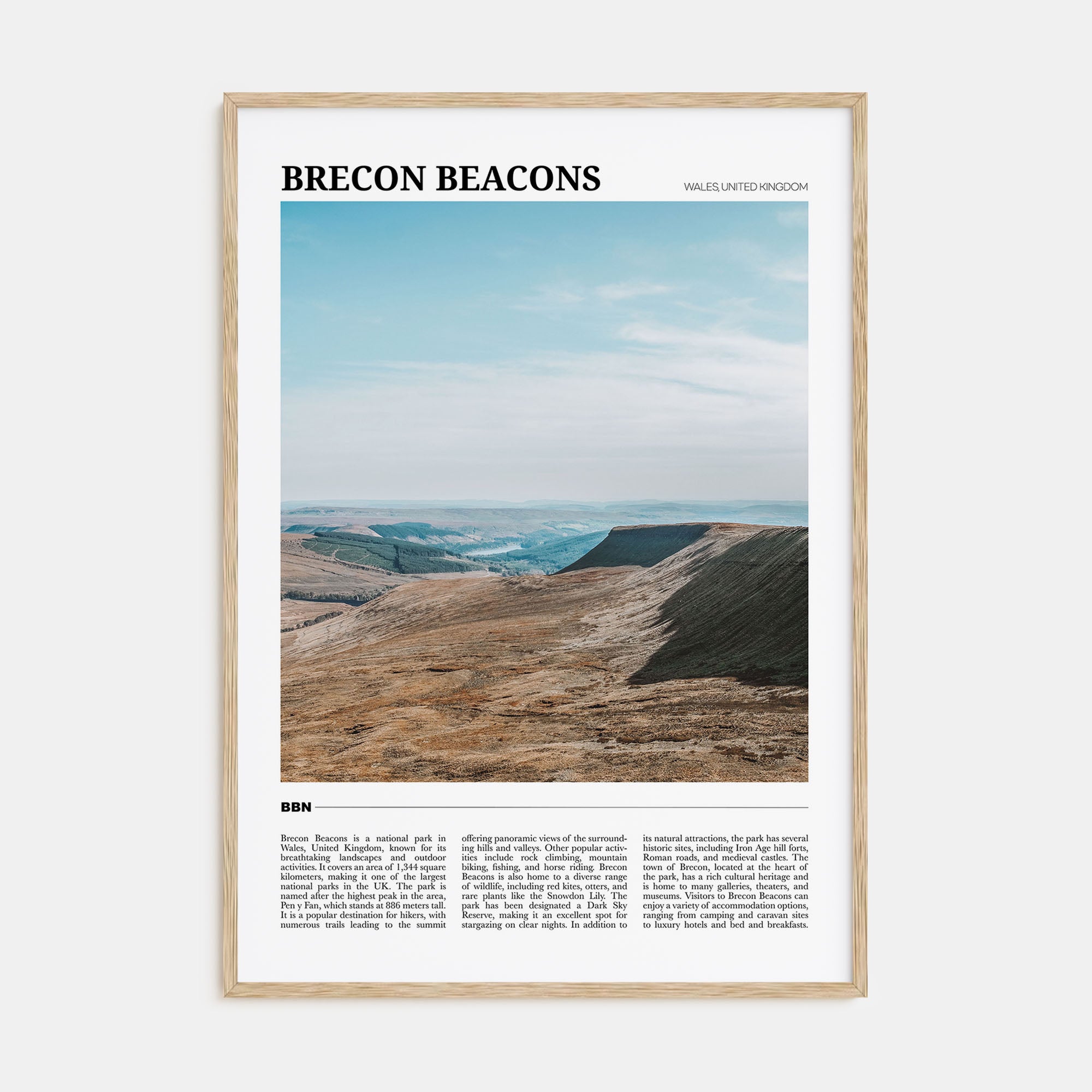 Brecon Beacons Travel Color Poster