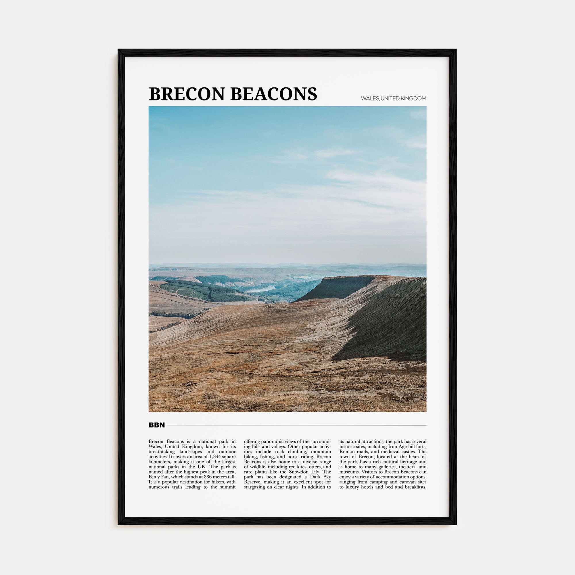 Brecon Beacons Travel Color Poster