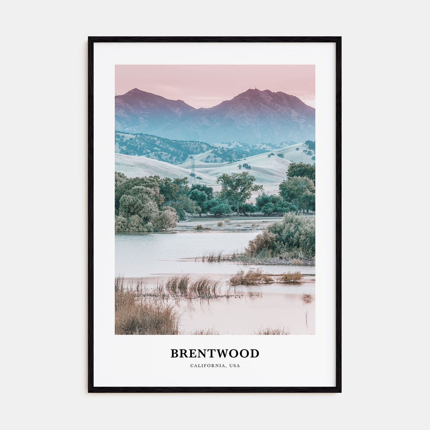 Brentwood Portrait Color Poster