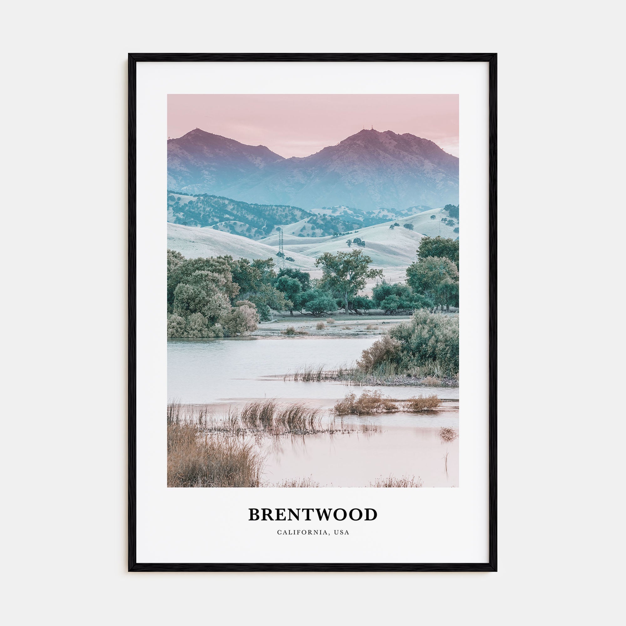 Brentwood Portrait Color Poster
