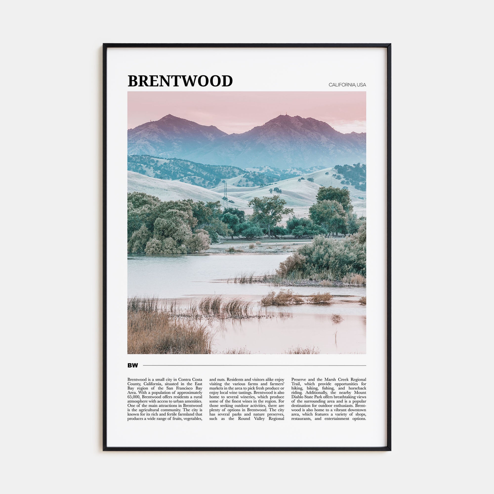 Brentwood Travel Color Poster
