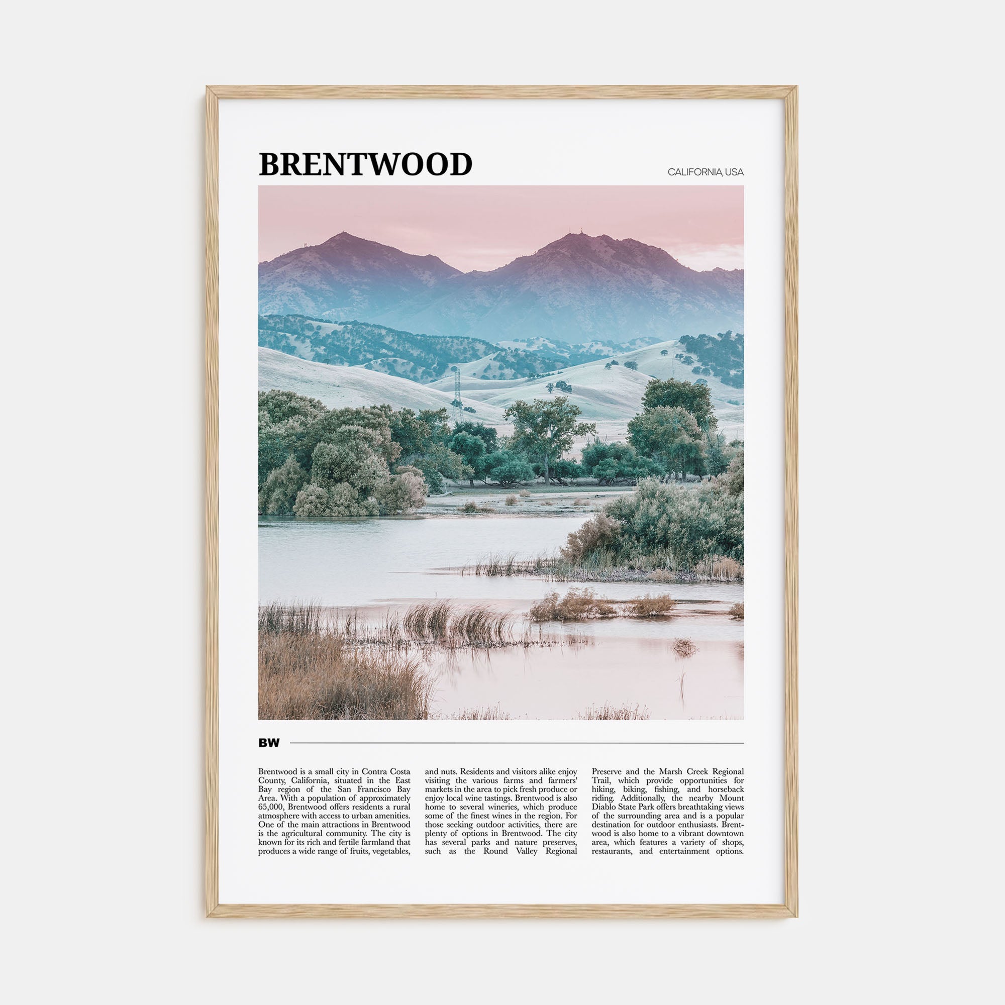 Brentwood Travel Color Poster