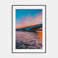 Bridge Sunset Photo Color Poster