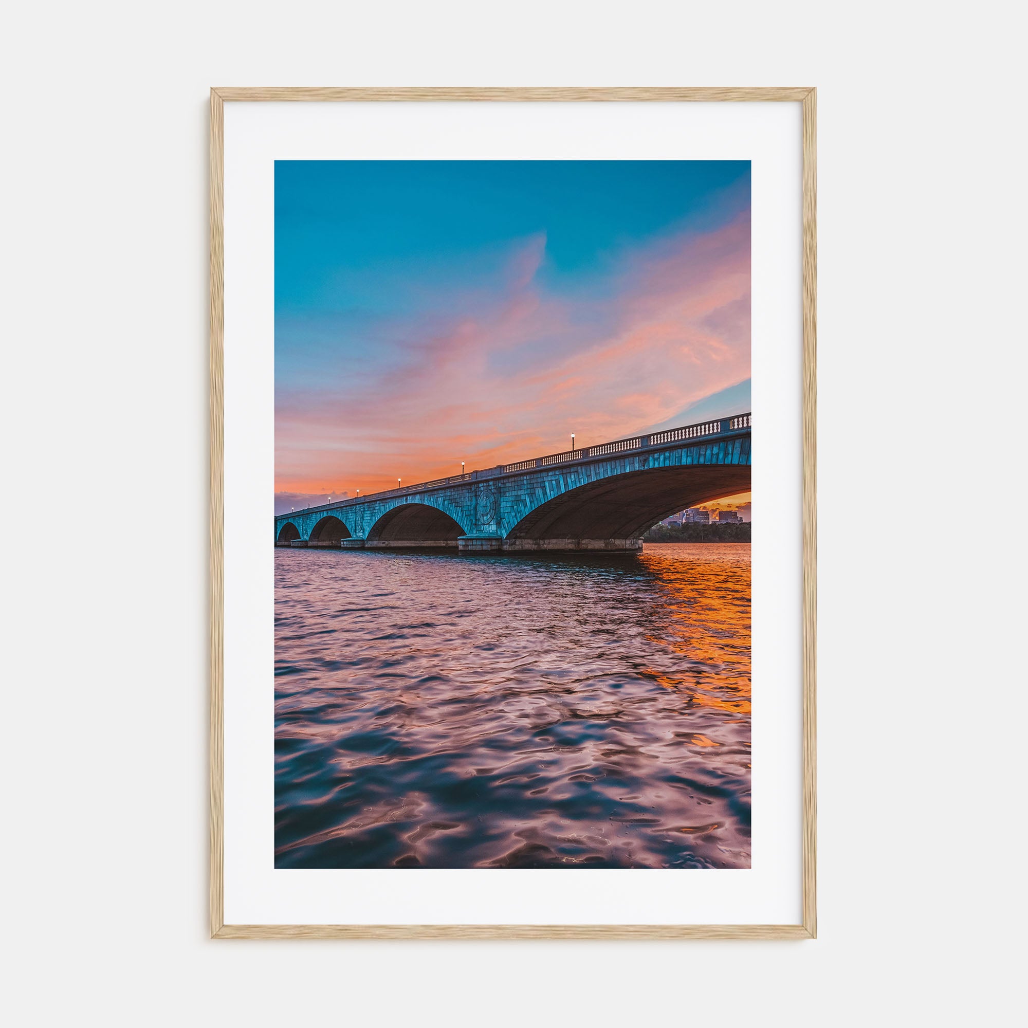 Bridge Sunset Photo Color Poster