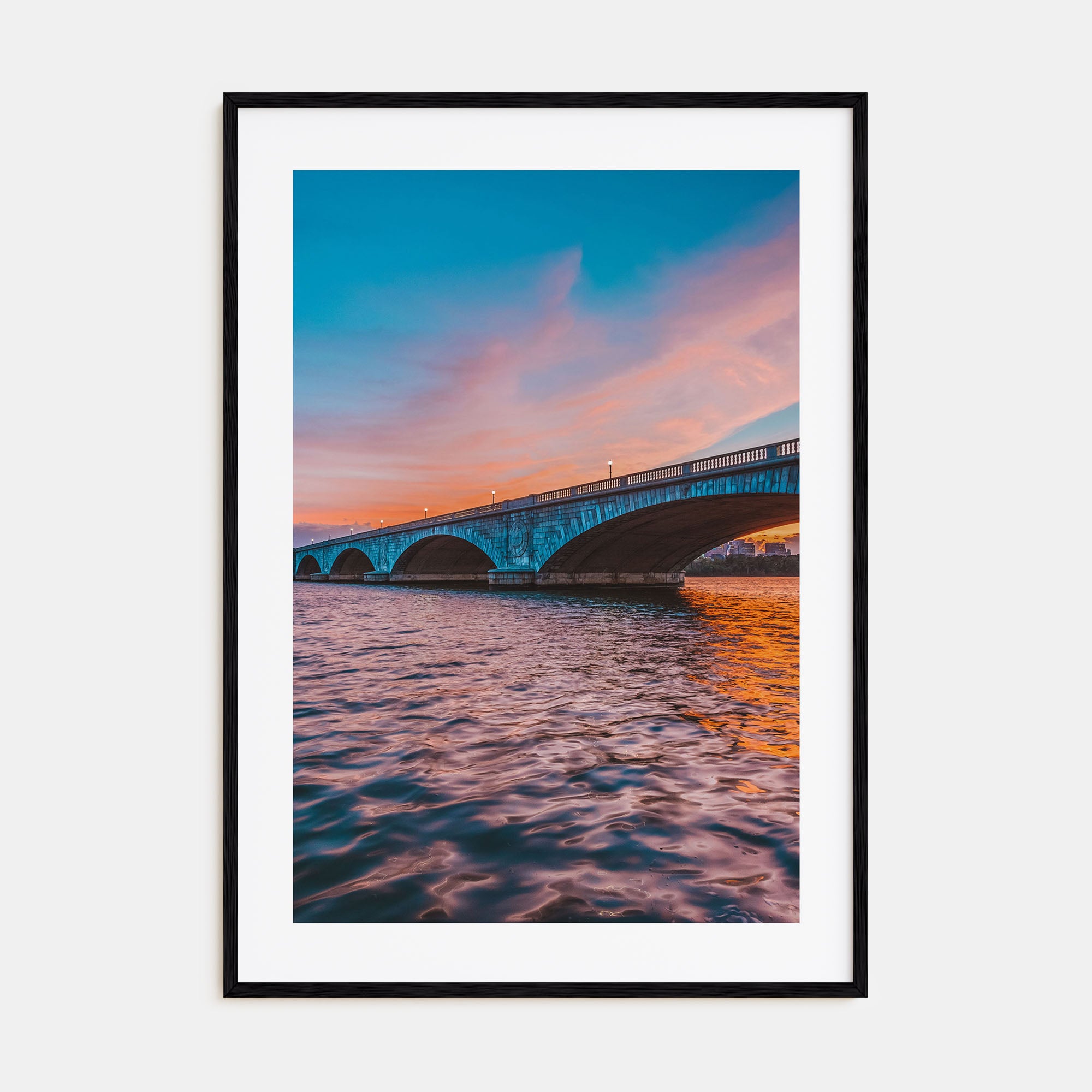 Bridge Sunset Photo Color Poster