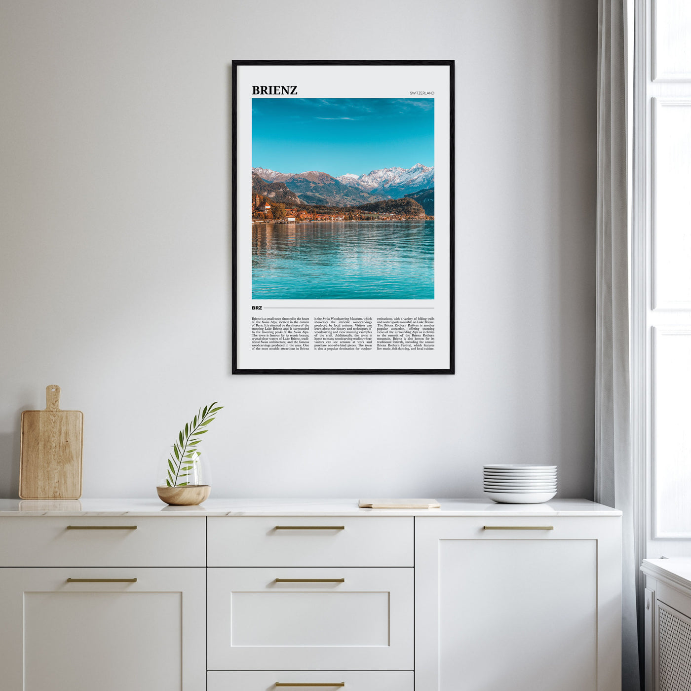 Brienz Travel Color Poster