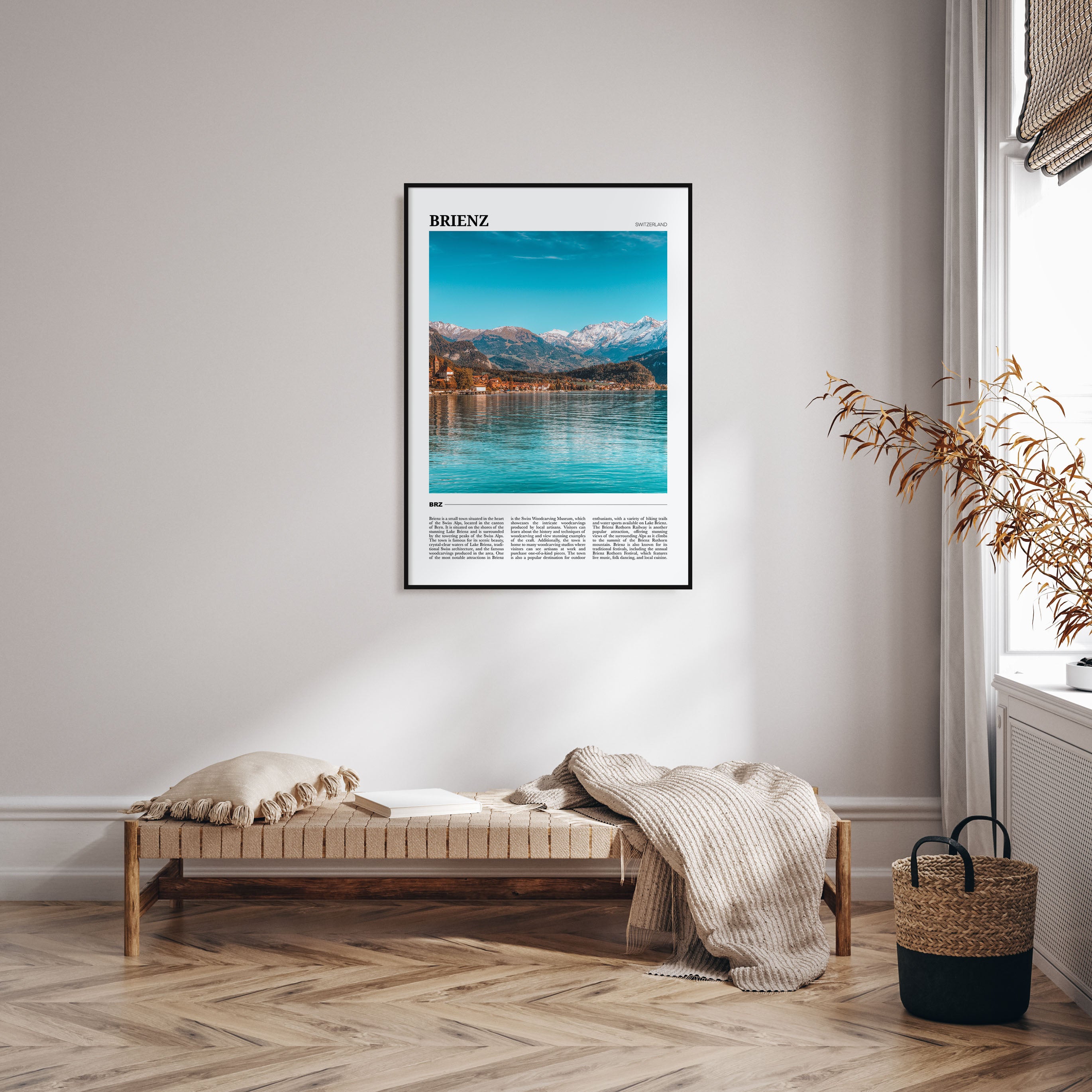 Brienz Travel Color Poster