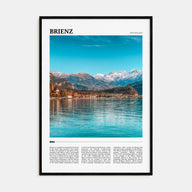 Brienz Travel Color Poster