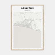 Brighton Map Portrait Poster