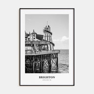 Brighton Portrait B&W Poster