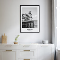 Brighton Portrait B&W Poster