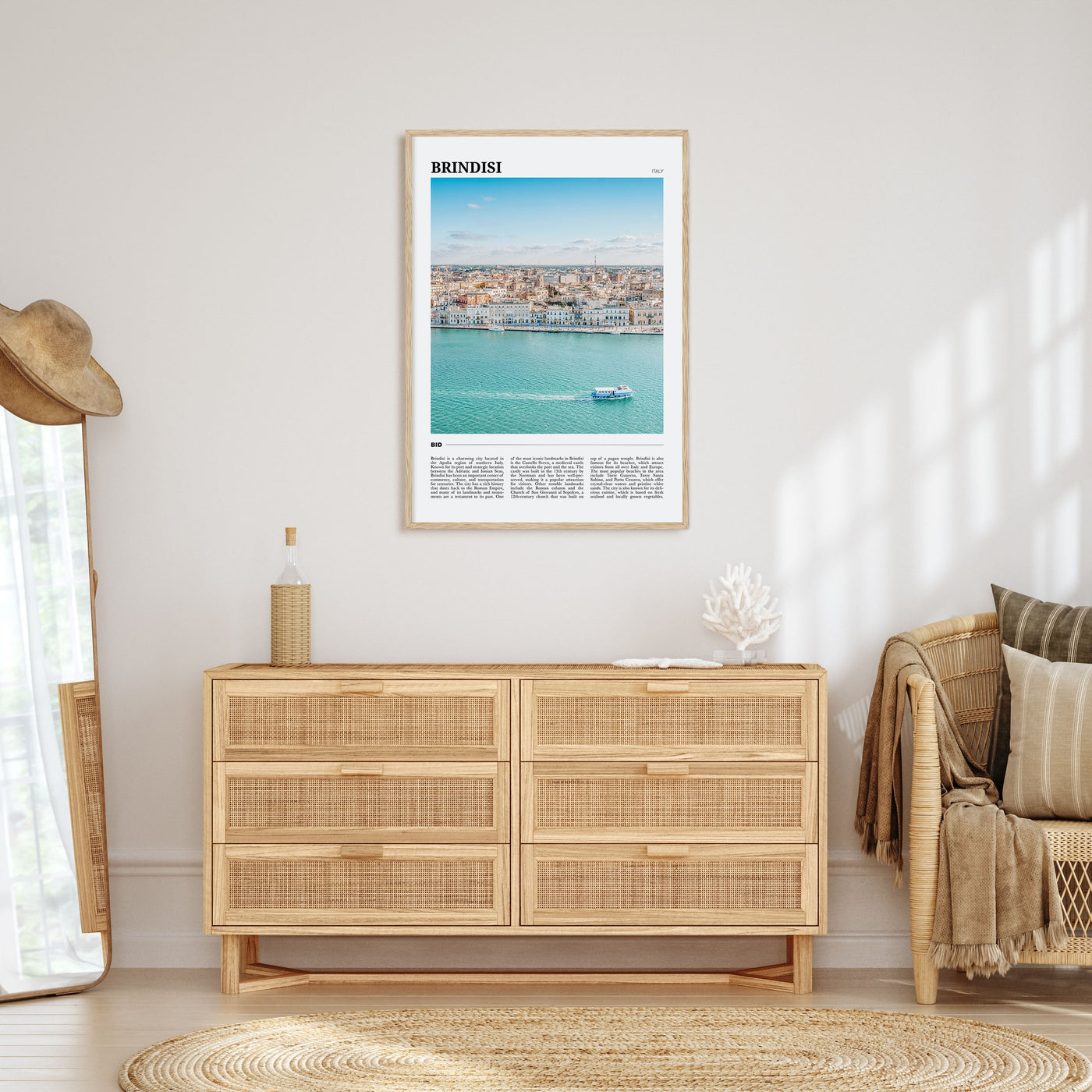 Brindisi Travel Color Poster