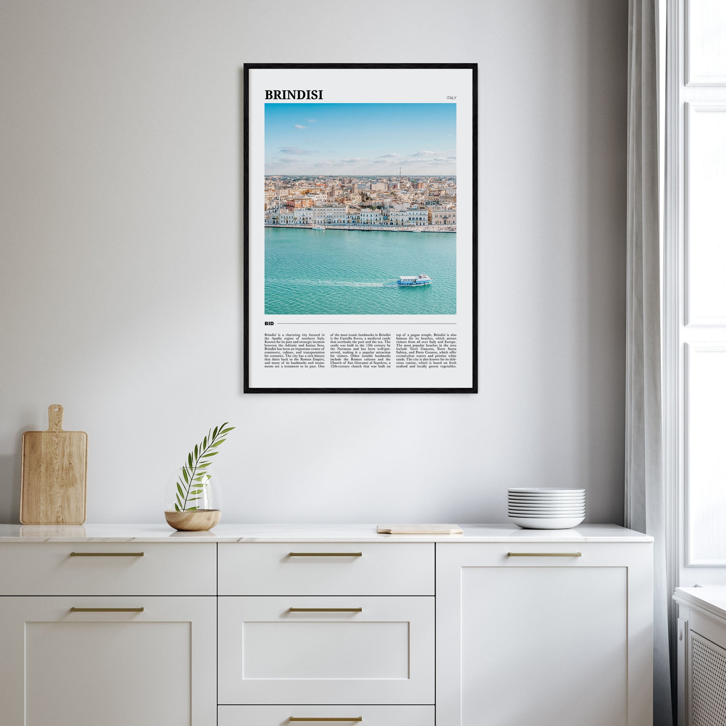 Brindisi Travel Color Poster