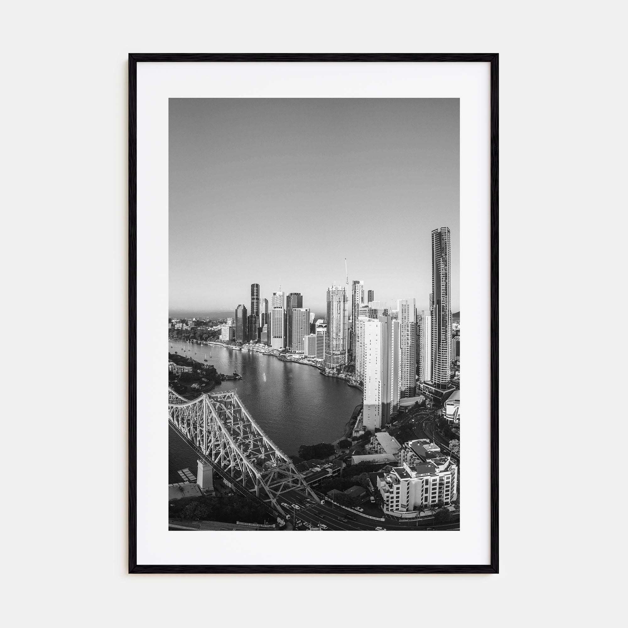 Brisbane Photo B&W No 1 Poster