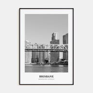 Brisbane Portrait B&W No 1 Poster