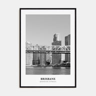 Brisbane Portrait B&W No 1 Poster