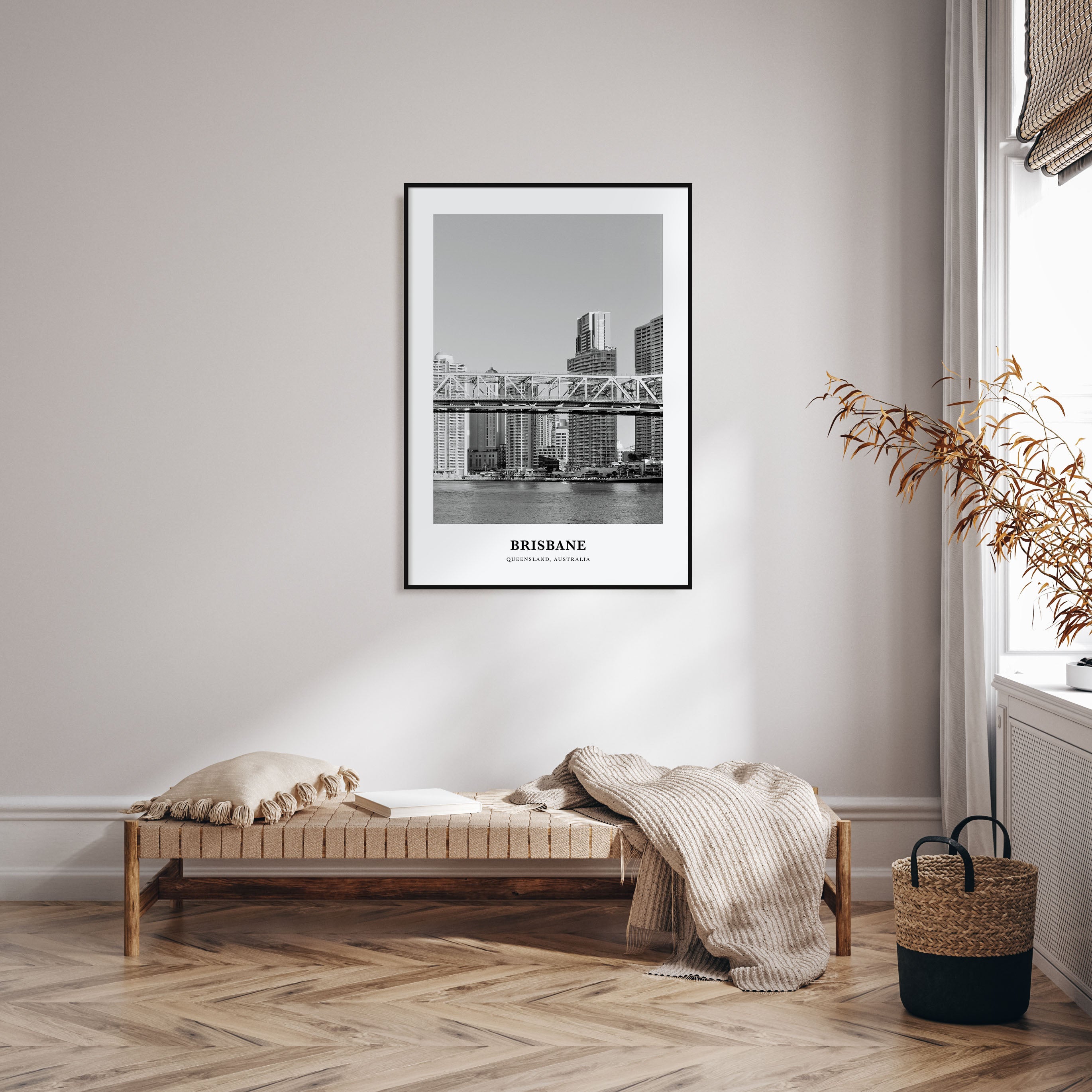 Brisbane Portrait B&W No 1 Poster