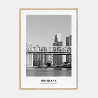 Brisbane Portrait B&W No 1 Poster
