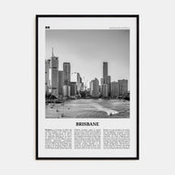 Brisbane Travel B&W No 1 Poster
