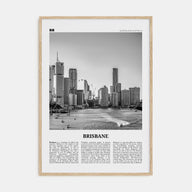 Brisbane Travel B&W No 1 Poster