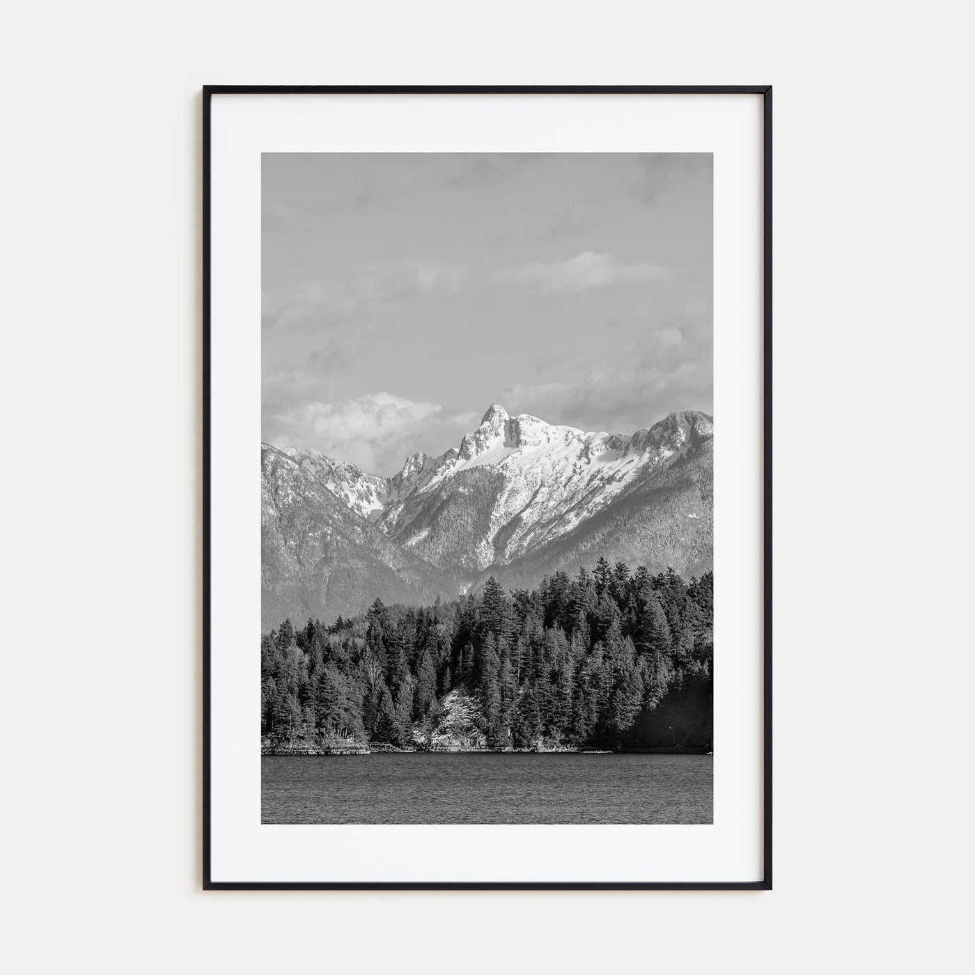 British Columbia Photo B&W Poster