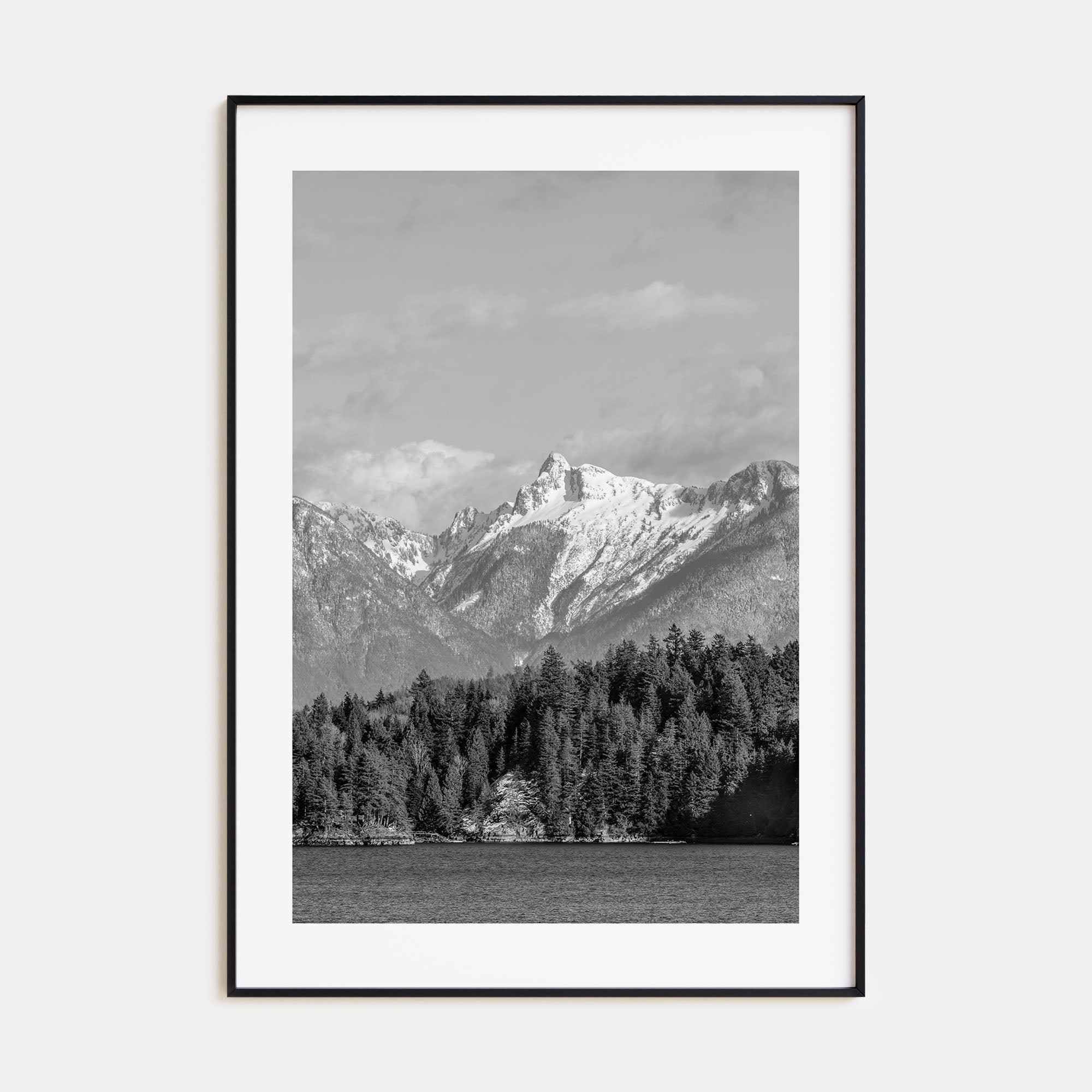 British Columbia Photo B&W Poster