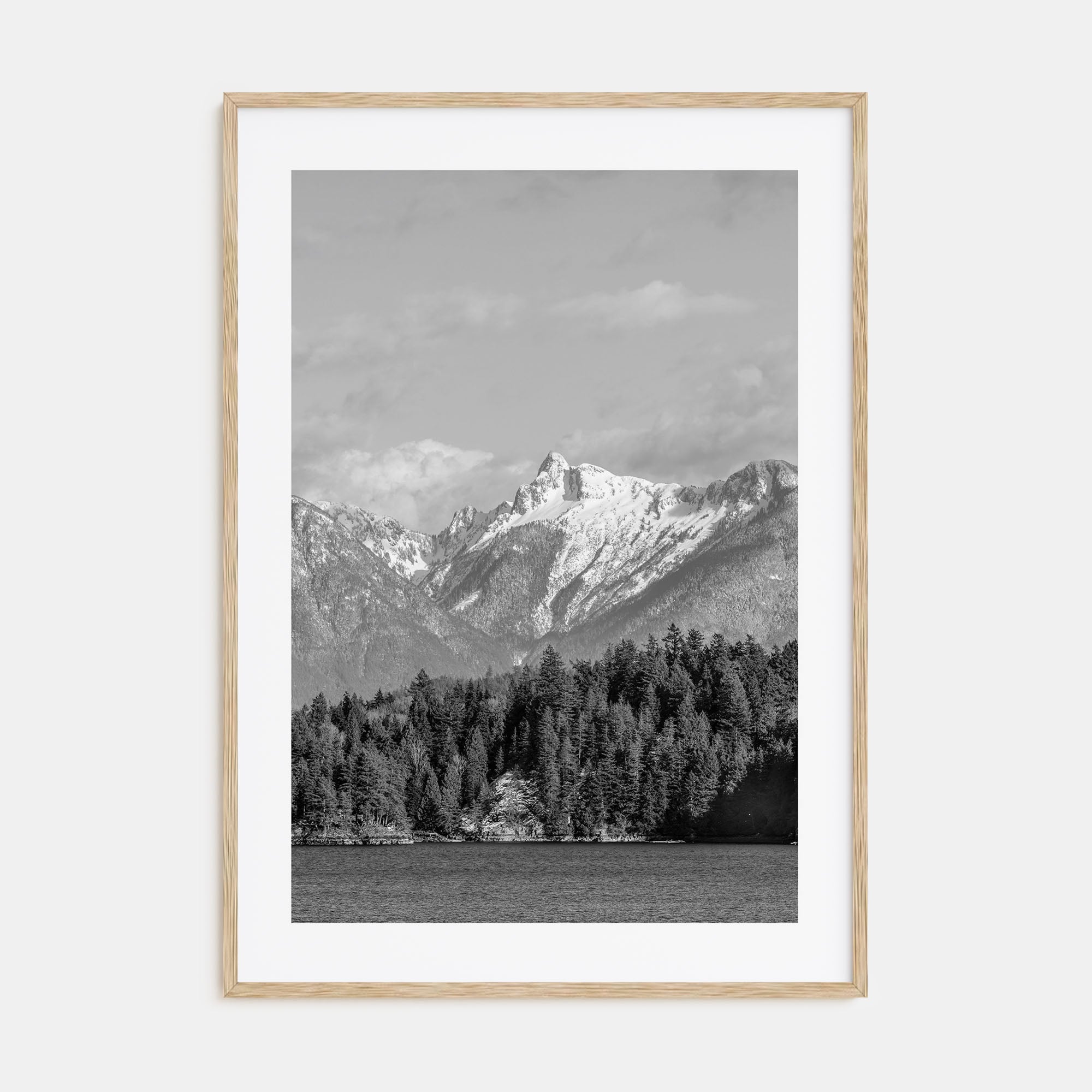 British Columbia Photo B&W Poster