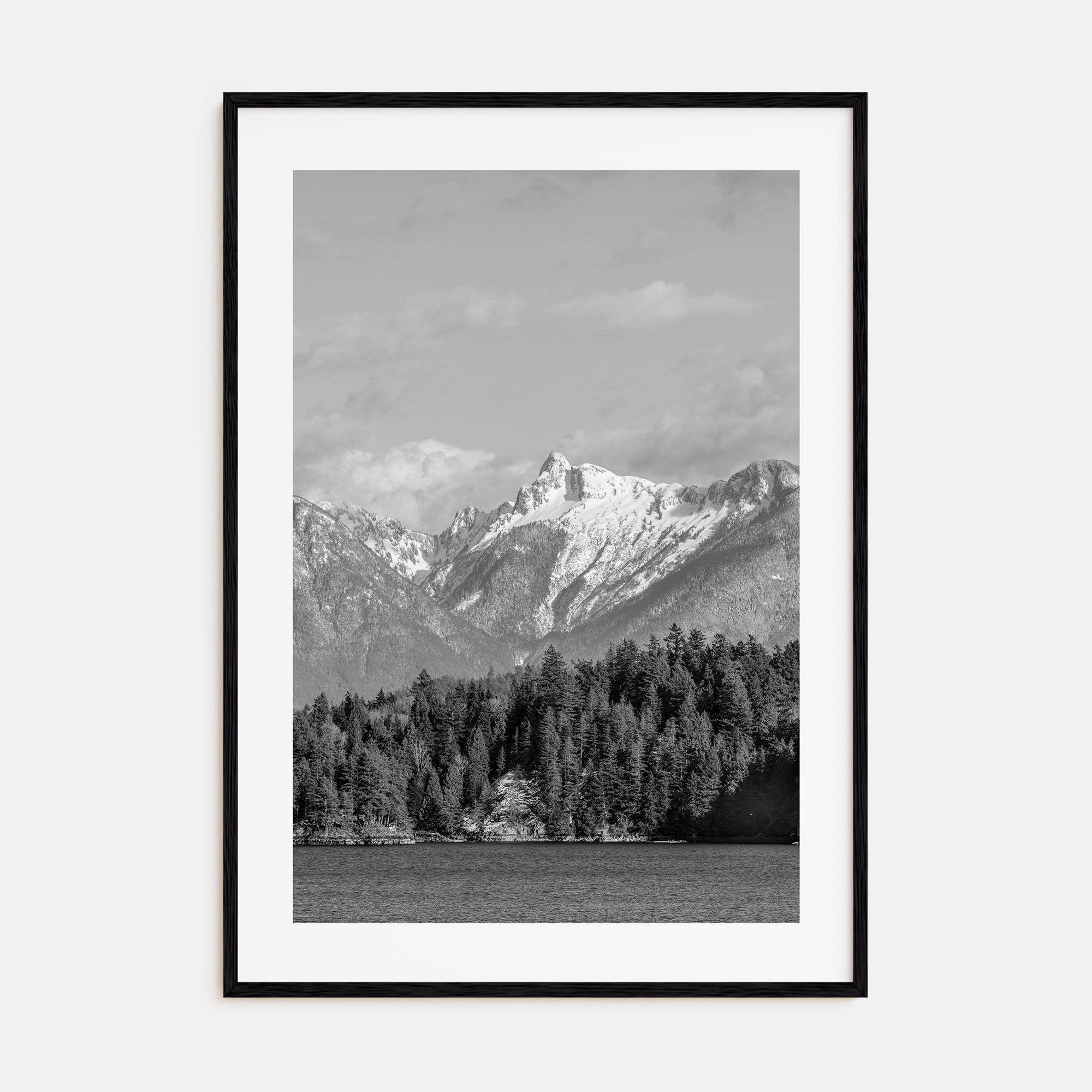 British Columbia Photo B&W Poster