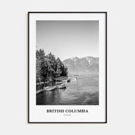 British Columbia Portrait B&W Poster