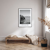British Columbia Portrait B&W Poster