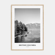 British Columbia Portrait B&W Poster