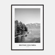 British Columbia Portrait B&W Poster