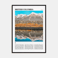 British Columbia Travel Color Poster