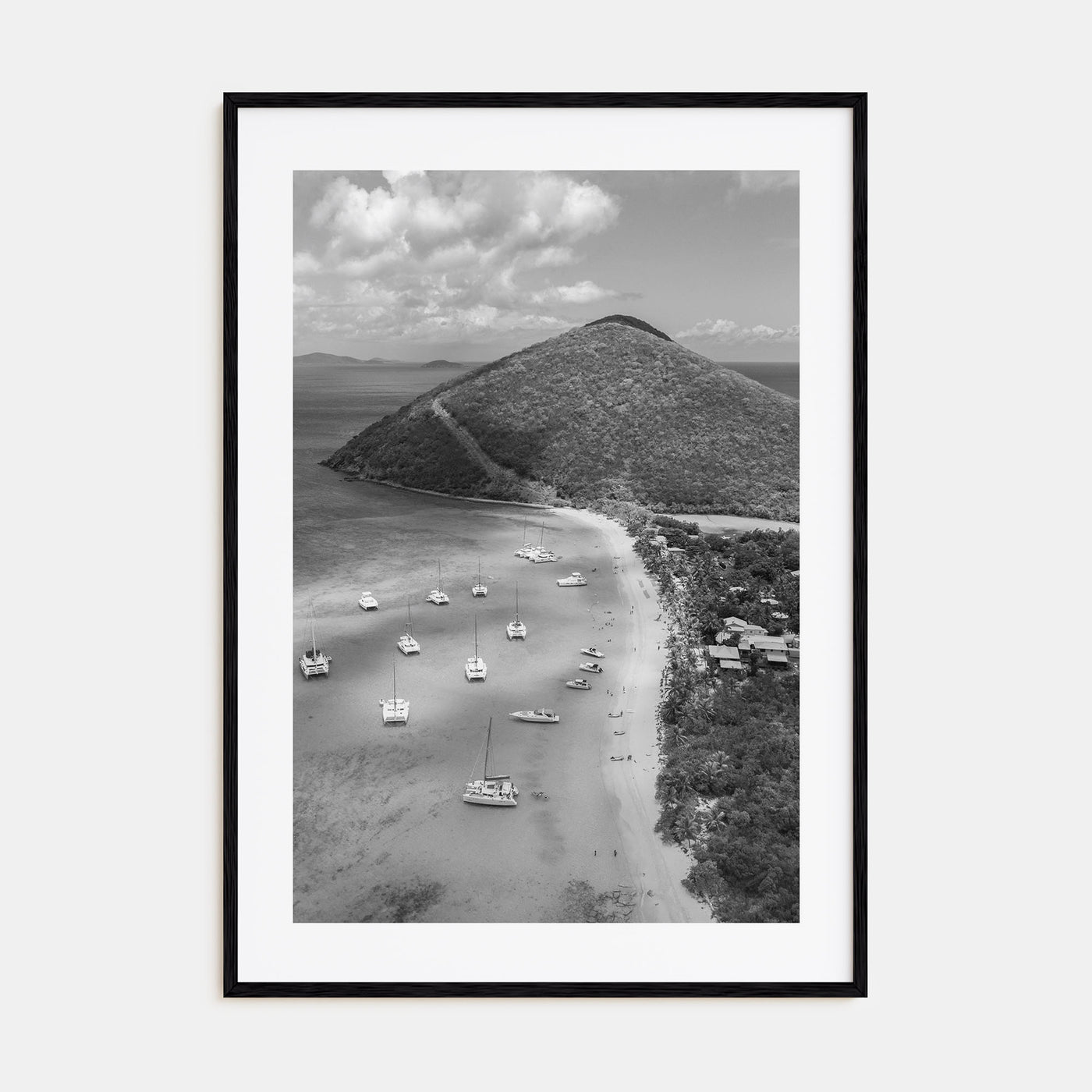 British Virgin Islands Photo B&W Poster