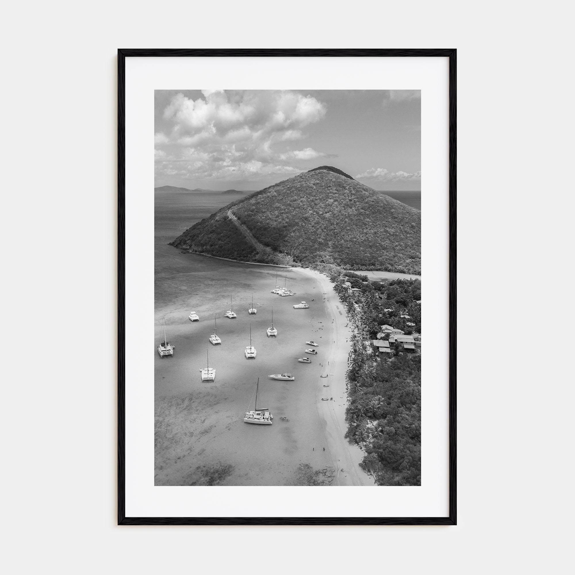 British Virgin Islands Photo B&W Poster