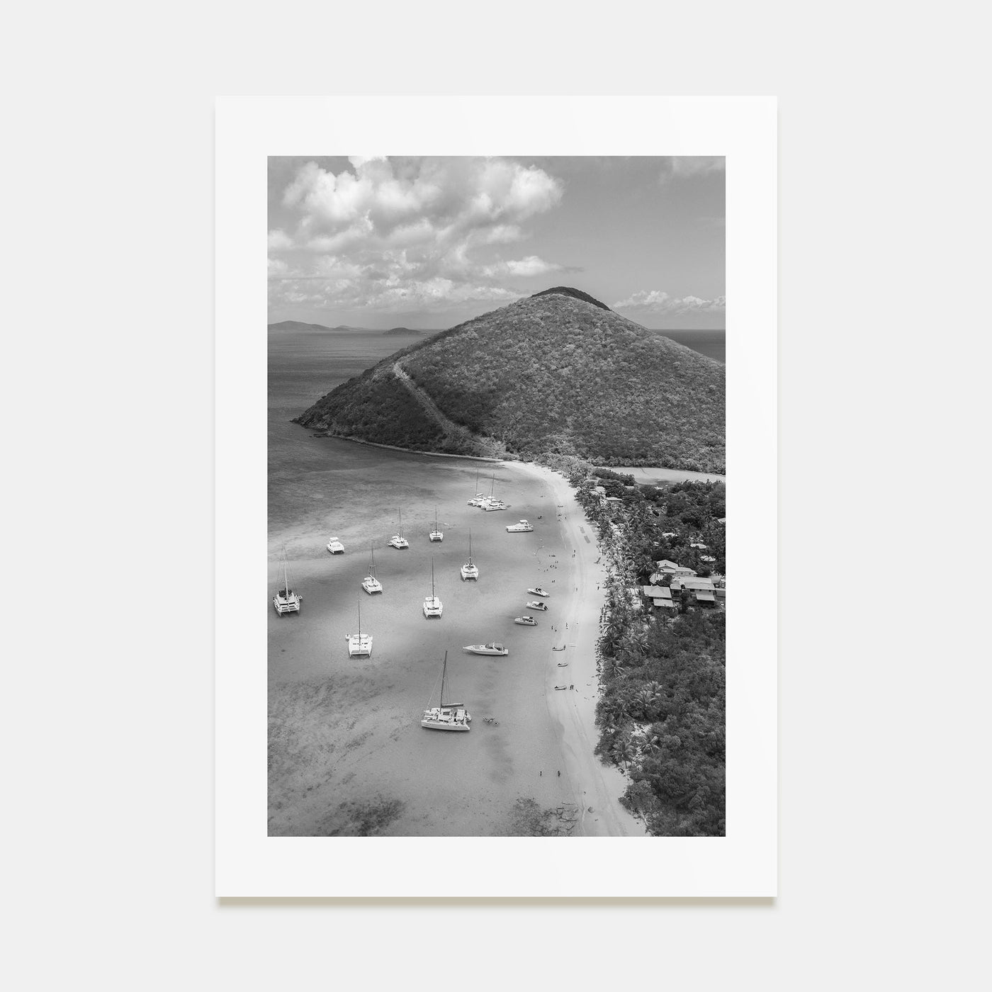 British Virgin Islands Photo B&W Poster