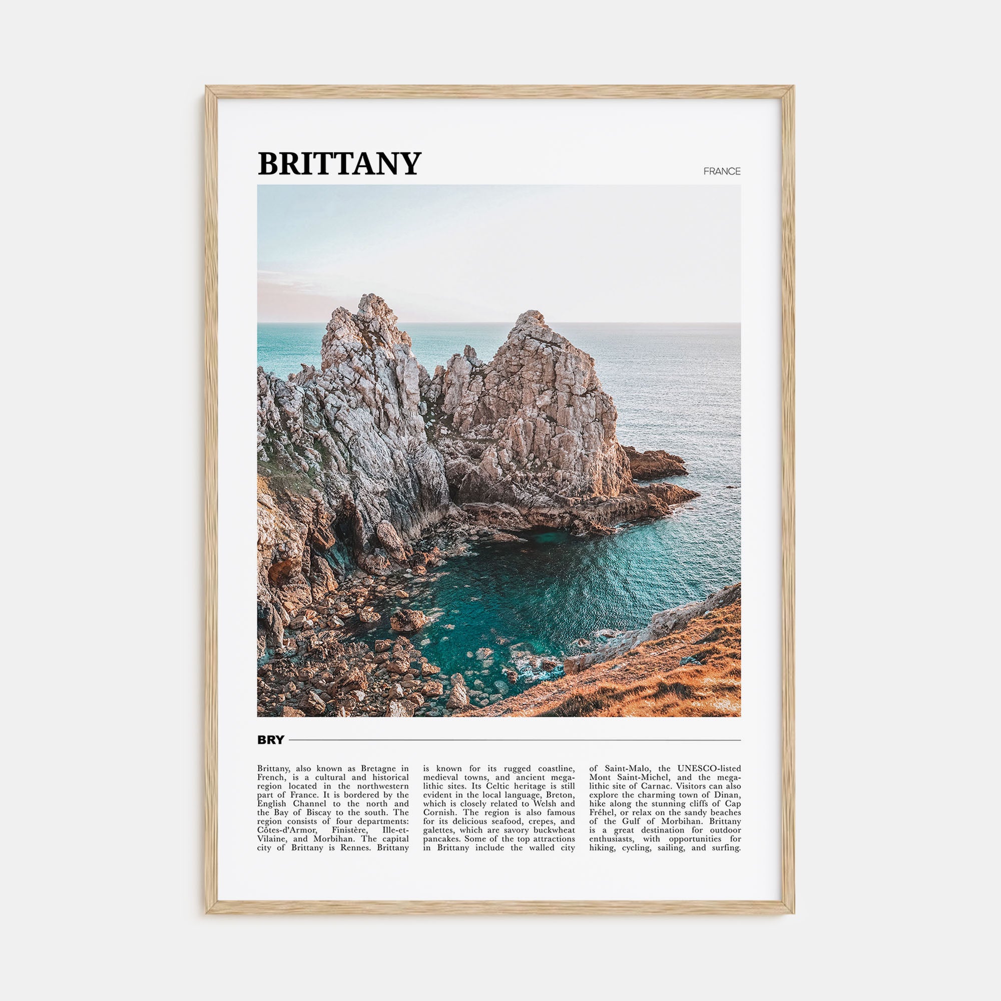 Brittany Travel Color Poster